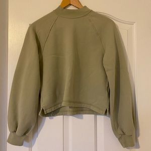 Mock neck soft sweatshirt